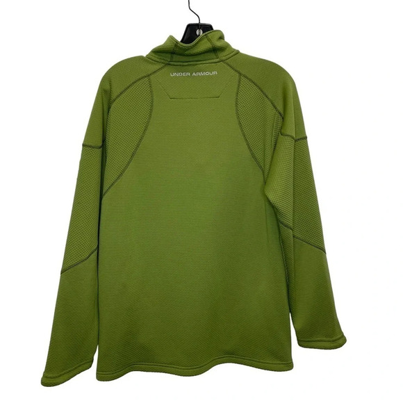 Under Armour Green Quarter Zip pullover Jacket textured all seasons gear - Picture 2 of 8